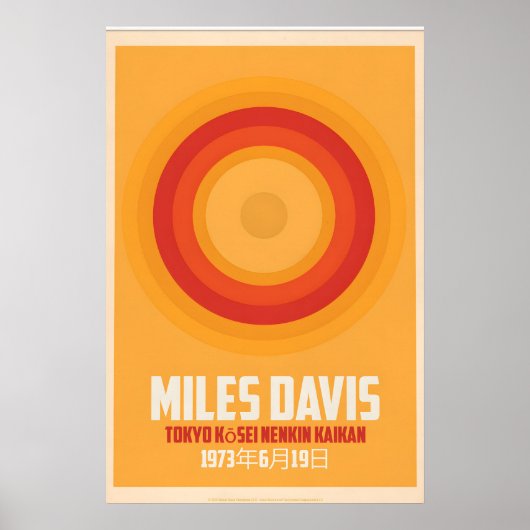 Miles Davis Live in Tokyo, Japan, Original Print ポスター (正面)