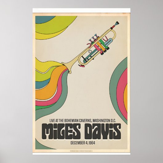 Miles Davis Live in Washington DC, Original Print ポスター (正面)