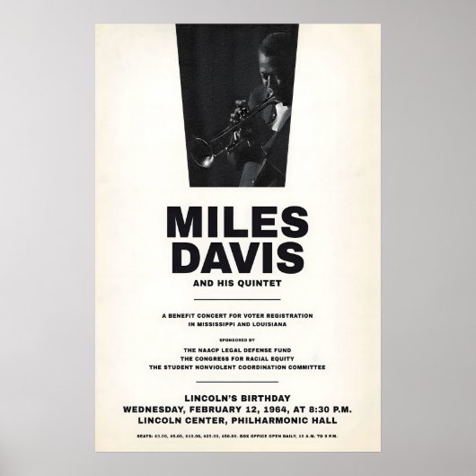 Miles Davis - My Funny Valentine - Four & More ポスター (正面)