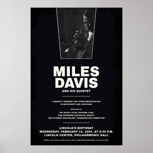 Miles Davis - My Funny Valentine - Four & More ポスター (正面)