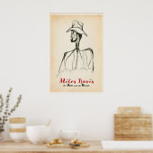Miles Davis The Man with the Horn Print ポスター (キッチン)