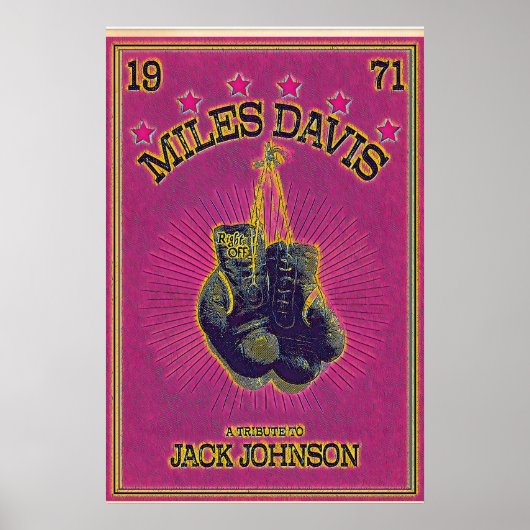 Miles Davis Tribute to Jack Johnson, Version 2 ポスター (正面)
