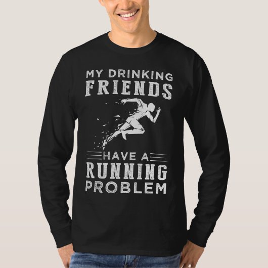 Miles & Margaritas:私の飲む友達とその友達 Tシャツ (正面)