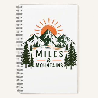 Miles & Mountains Journal ノートブック
