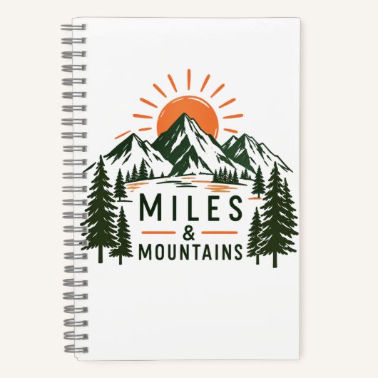 Miles & Mountains Journal ノートブック (正面)