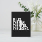 Miles name, Miles The Man The Myth The Legend ポストカード (スタンド正面)