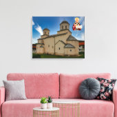 Mileseva Monastery Saint Nicholas キャンバスプリント (インサイチュ (リビング))