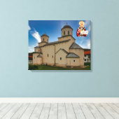 Mileseva Monastery Saint Nicholas キャンバスプリント (インサイチュ (ウッドフロア))