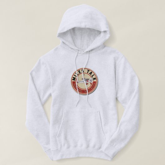 MilesTalkフード付きスウェットシャツ パーカ (デザイン正面)