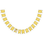 Milestone 1st Birthday Photo White Daisy Bunting バンティングフラッグ (全)