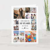 Milestone Anniversary With Couple's Names Photo カード (正面)