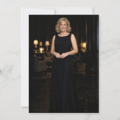 Milestone birthday photo elegant 招待状 (裏面)