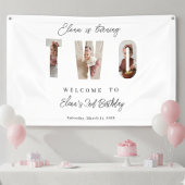 Milestone Birthday Photo Typography Banner 横断幕