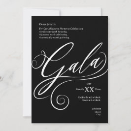 Milestone Gala Invitation 招待状