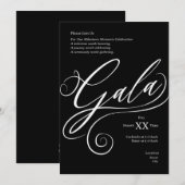 Milestone Gala Invitation 招待状 (正面/裏面)