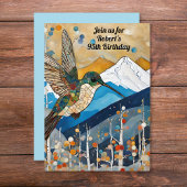 Milestone Mens Birthday Party Invitation 招待状