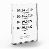 Milestone Our Love Story 結婚's Date フォトブロック (左)