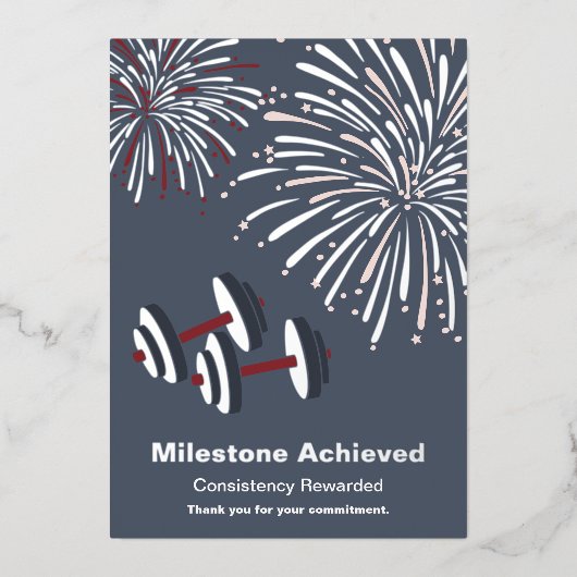 Milestone Thank You For Your Commitment Foil Card 箔シーズンカード (正面)
