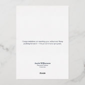 Milestone Thank You For Your Commitment Foil Card 箔シーズンカード (裏面)