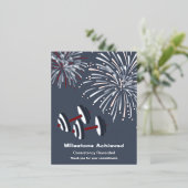 Milestone Thanks For Your Commitment Foil Postcard 箔シーズンポストカード (立ち正面)