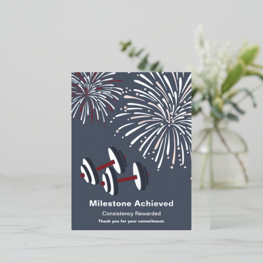 Milestone Thanks For Your Commitment Foil Postcard 箔シーズンポストカード (立ち正面)