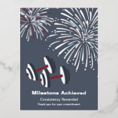 Milestone Thanks For Your Commitment Foil Postcard 箔シーズンポストカード (正面)