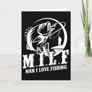 MILFマン 釣り大好き おもしろ 釣りギフト カード