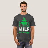 MILFマンIラブ農業デザイン作り農家 Tシャツ (正面フル)