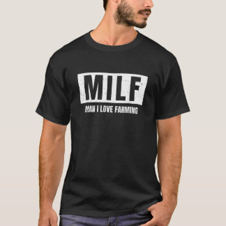 MILFマンIラブ農業ヴィンテージ Tシャツ