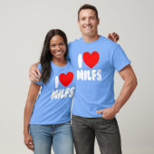 MILF大好き 赤いハート ラブ ホットママ MILF大好き Tシャツ (ユニセックス)