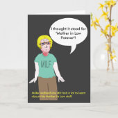 MILF -永久に義母の謝罪カード カード (黄色い花)