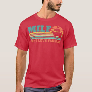 MILF-Man I Love Farming Funny Farmer Farming Retro Tシャツ