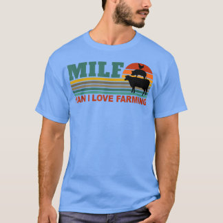 MILF-Man I Love Farming Funny Farmer Farming Retro Tシャツ