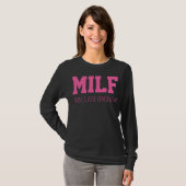 MILF Man I love Feminism おもしろい Women's Rights Mom Tシャツ (正面フル)