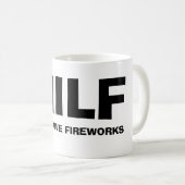 MILF - MAN I LOVE FIREWORKS コーヒーマグカップ (正面右)