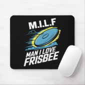 Milf Man I Love Frisbee Ultimate Frisbee Disc Golf マウスパッド (マウス)