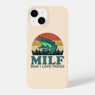 MILF Man I Love Frogs おもしろい両生類カエル愛好家 iPhone 14ケース