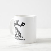 MILF, Man I Love Frogs Funny Sarcastic コーヒーマグカップ (正面左)