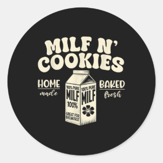 Milfs Nおもしろいクッキーホームメイド焼いたフレッシュMilfs ラウンドシール
