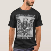 Militar robotic black Lyon drone army force 2 Tシャツ (正面)