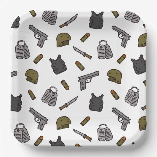 Military ペーパープレート (正面)