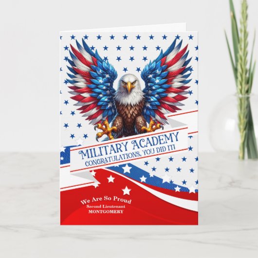 Military Academy Graduate American Eagle and Stars カード (正面)
