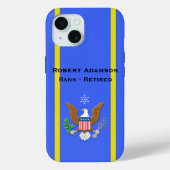 Military Air Force Defense emblem personalize  Case-Mate iPhoneケース (裏面)