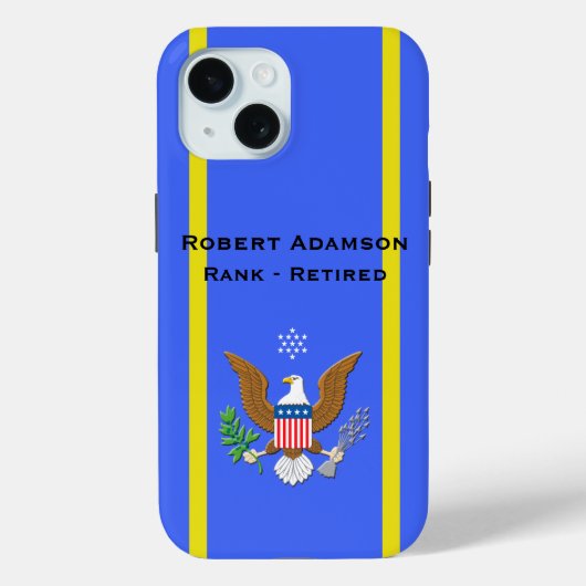 Military Air Force Defense emblem personalize  Case-Mate iPhoneケース (裏面)