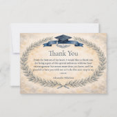 Military Air Force Graduation Theme サンキューカード (正面)