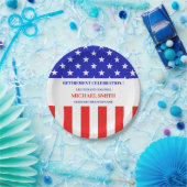 Military Army or Patriotic Theme Retirement Party ペーパープレート (パーティー)