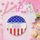 Military Army or Patriotic Theme Retirement Party ペーパープレート (パーティー)