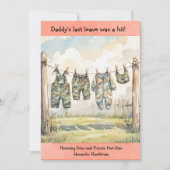 Military Baby Shower Digital Download Invitation 招待状 (正面)