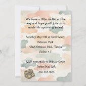 Military Baby Shower Digital Download Invitation 招待状 (裏面)