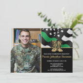 Military Basic Training Graduation Patriotic Photo 招待状 (スタンド正面)